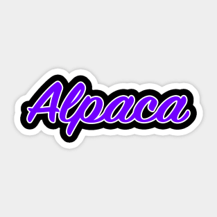 Alpaca Sticker